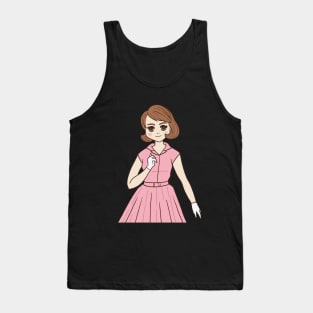 1960s fashion vintage manga style Tank Top